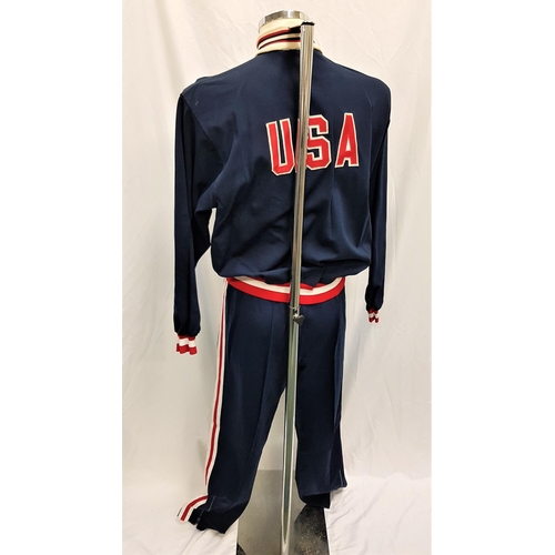 76 - WITHOUT LIMITS (1998) - USA TWO PIECE ATHLETICS TRACKSUIT
USA navy blue tracksuit with red and white... 