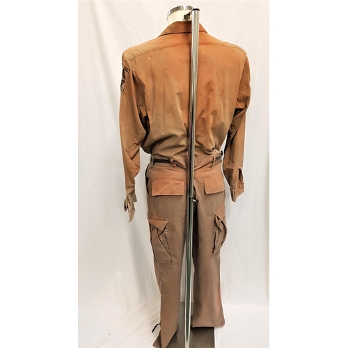 85 - BROWN GUARD'S UNIFORM - UNKNOWN PRODUCTION 
comprising cargo pants 35 inch waist and 32.5 inch insid... 