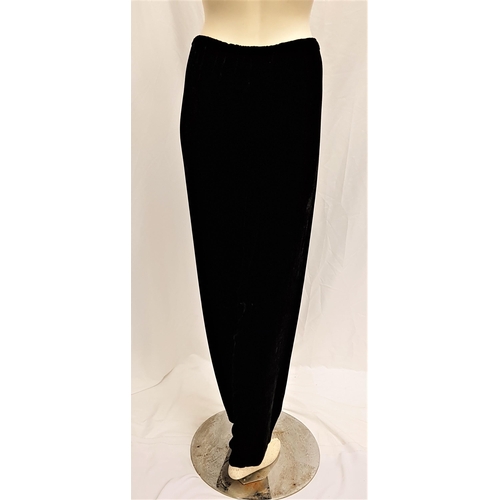 178 - CHER - 'PAMELA BARISH' VELVET TROUSERS
with elasticated waist. Accompanied by Star Wares Collectible... 