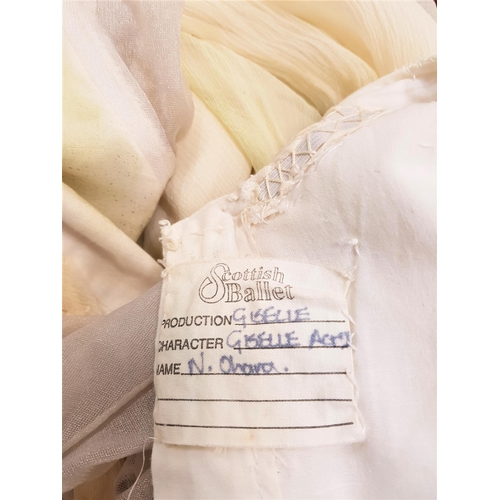 200 - SCOTTISH BALLET - GISELLE - CHARACTER GISELLE
the cream chiffon and cotton dress with three quarter ... 