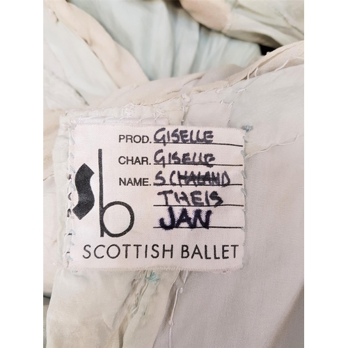 203 - SCOTTISH BALLET - GISELLE - CHARACTER GISELLE
the mint green silk dress with three quarter length sl... 