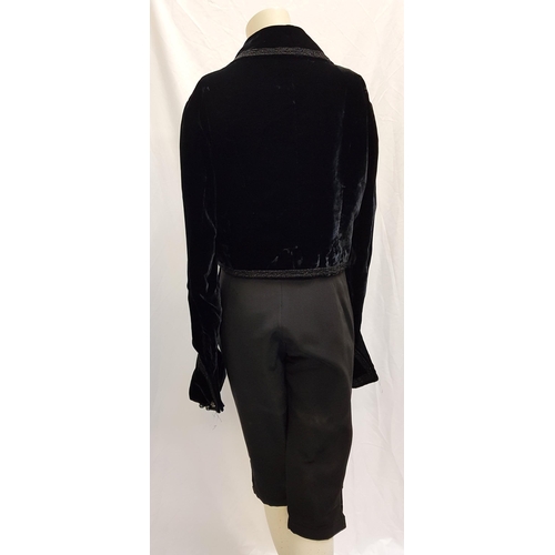 213 - SCOTTISH BALLET - CARMEN 
the black velvet short jacket with trim detail and a pair of black breeche... 