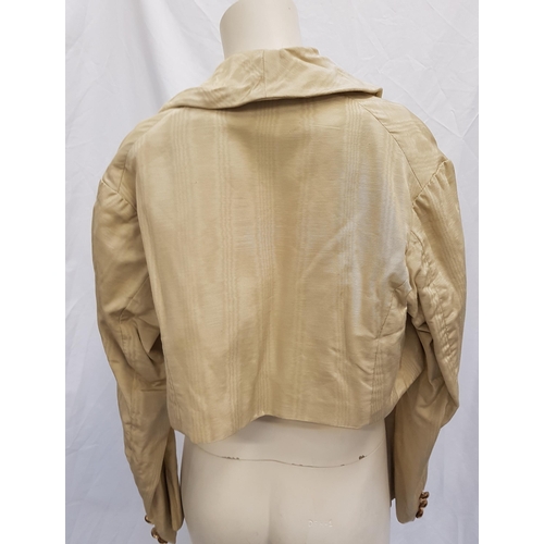 214 - SCOTTISH BALLET - CARMEN - TRAVELLER
the short cream taffeta jacket featuring brass buttons with mat... 