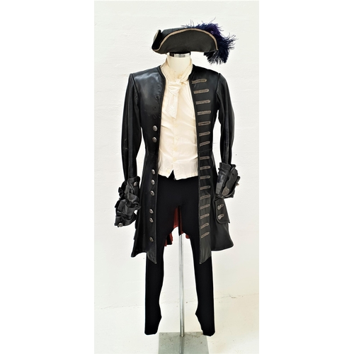 223 - SCOTTISH BALLET - PETER PAN - CAPTAIN HOOK
two piece black leather swashbuckle coat with heavy pleat... 