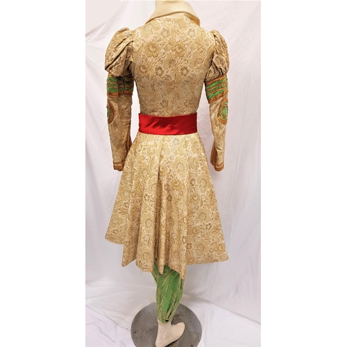 267 - SCOTTISH BALLET - ALLADIN
Gold and cream frock coat with gold and green embellishment to sleeve and ... 