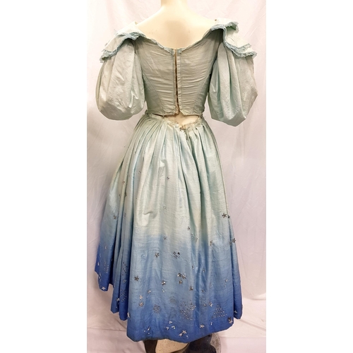 269 - SCOTTISH BALLET - PANTOMIME FAIRY GODMOTHER
the light blue silk dress with puff sleeves, lace trimme... 