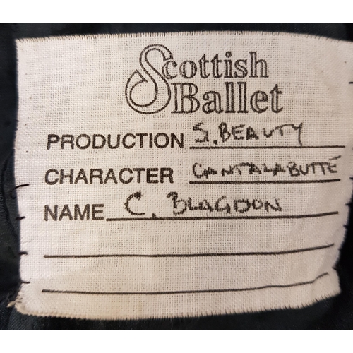 277 - SCOTTISH BALLET - SLEEPING BEAUTY - CANTALABUTTE
the outfit comprising a black top with velvet sleev... 