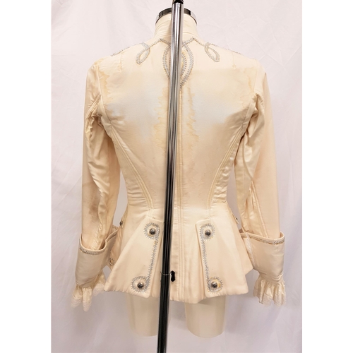 285 - SCOTTISH BALLET - SLEEPING BEAUTY
the cream jacket embellished with silver trim to the front and sle... 