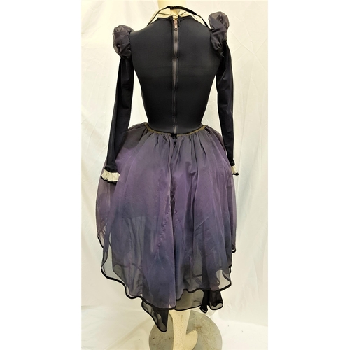 286 - SCOTTISH BALLET - MARY QUEEN OF SCOTS
the dark purple long sleeved ballerina dress with attached leo... 