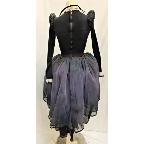 287 - SCOTTISH BALLET - MARY QUEEN OF SCOTS
the dark purple long sleeved ballerina dress with attached leo... 