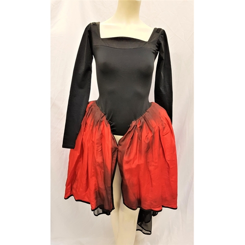 290 - SCOTTISH BALLET - MARY QUEEN OF SCOTS
the two black leotards with attached red and black skirts
Note... 