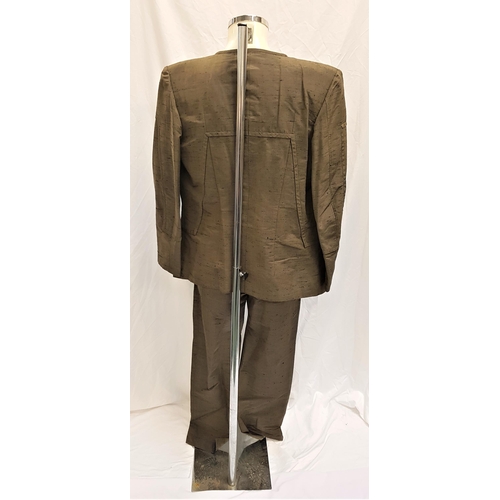 301 - SCOTTISH BALLET - UNKNOWN PRODUCTION
the brown suit jacket and trousers with external seam detail, t... 