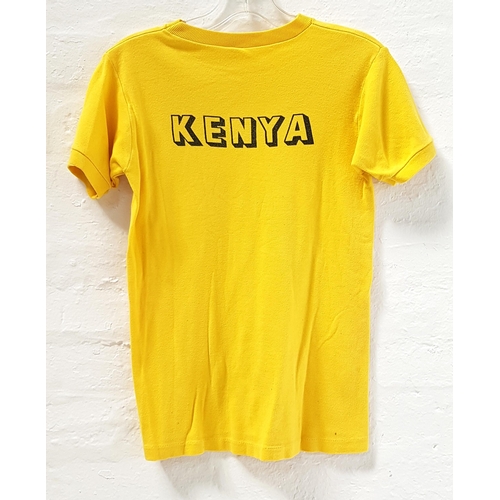 27 - ALMOST FAMOUS (2000) - TWO T-SHIRTS
comprising a YELLOW 'LION TSAVO' KENYA T-SHIRT, the yellow t-shi... 