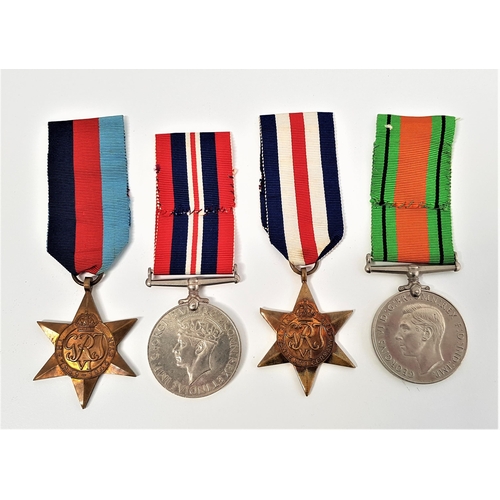 315 - WWII MEDAL GROUP
comprising The 1939-1945 War Medal, The Defence Medal, The 193901945 Star and The F... 