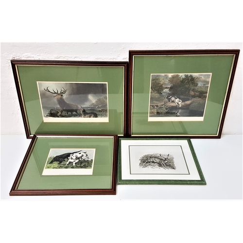 342 - AFTER SIR EDWARD LANDSEER RA
The Stag At Bay, 18.5cm x 28cm, The Dog And The Shadow, 21.5cm x 24cm a... 