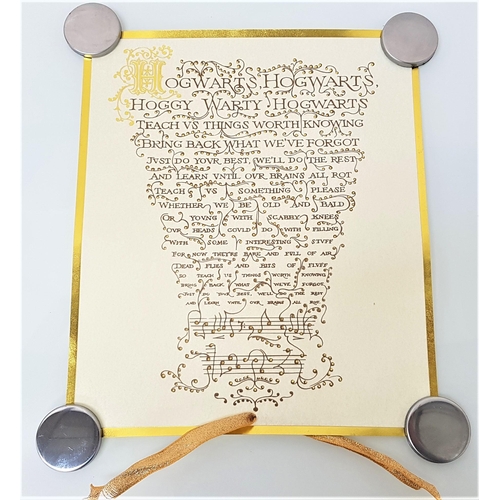 102 - HARRY POTTER & THE PHILOSOPHER'S STONE (2001) - GOLD INLAID SONG SHEET
the elaborate gold inlaid pro... 