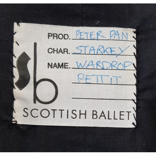 221 - SCOTTISH BALLET - PETER PAN - STARKEY
the wine coloured velvet frock coat with ribbon and button det... 