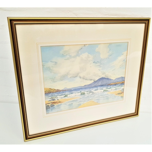 354 - SCOTTISH SCHOOL
Arran over the water, watercolour, 27.5cm x 36.5cm, together with A. Dupont, York, e... 