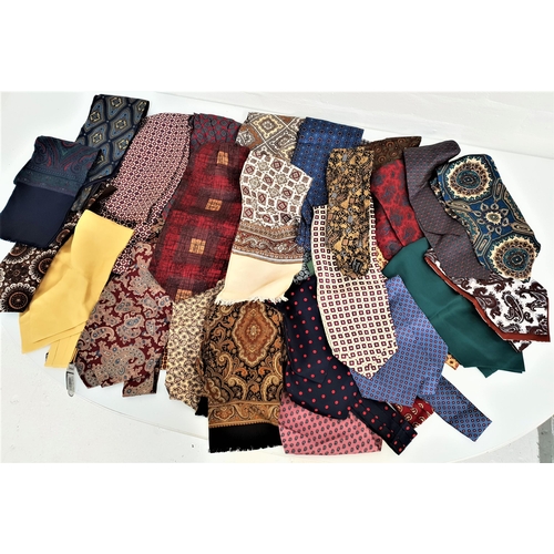 284 - SELECTION OF VINTAGE GENTS CRAVATS
various designs and patterns including Paisley pattern, with silk... 