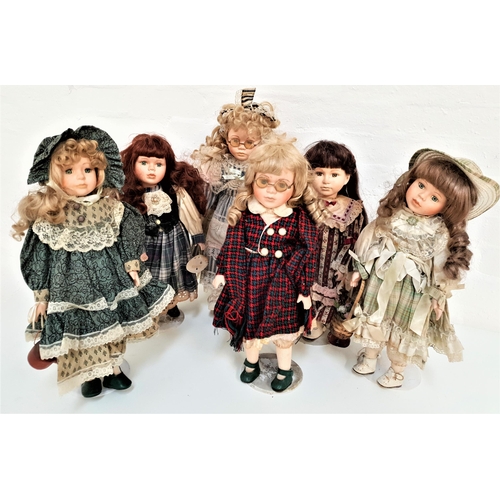 301 - SEVEN BOXED LEONARDO PORCELAIN DOLLS
including Carole LP4393, Naomi LP3198, Stephanie LP6090, Bethan... 