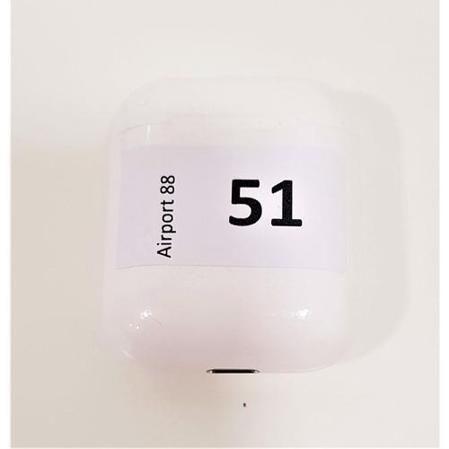 51 - APPLE FIRST GENERATION AIRPODS
with lightening charging case