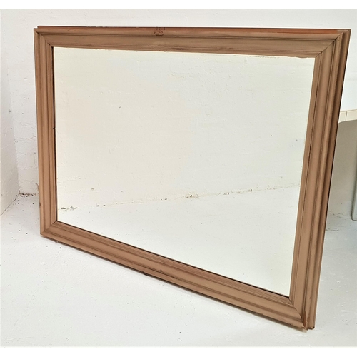 374 - LARGE RECTANGULAR WALL MIRROR
in a painted pine frame, 107cm x 137cm