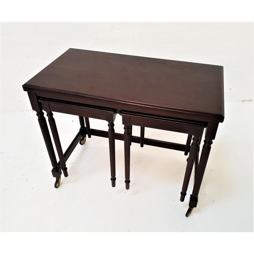 460 - MCINTOSH MAHOGANY OCCASIONAL TABLE
with a rectangular fold over top and two slide out occasional tab... 