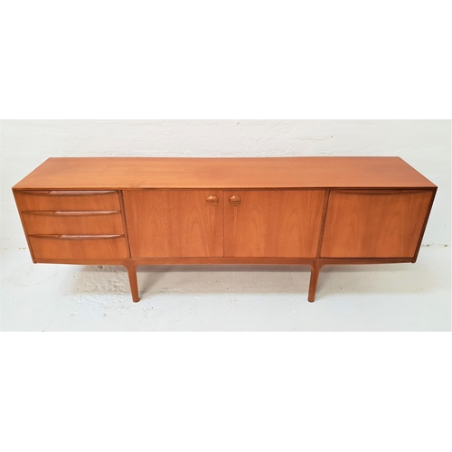 464 - MCINTOSH TEAK SIDEBOARD
with a pair of central cupboard doors flanked by three drawers and a pull do... 