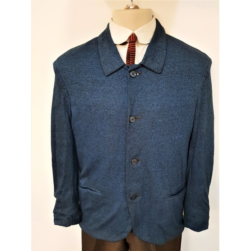 189 - THE BEATLES - JOHN LENNON'S SUIT, SHIRT AND TIE
jacket with collar and four buttons in blue jersey m... 