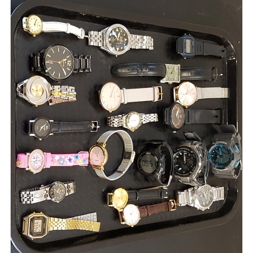 100 - SELECTION OF LADIES AND GENTLEMAN'S WRISTWATCHES
including Casio, Emporio Armani, Parfois, G-Shock, ... 