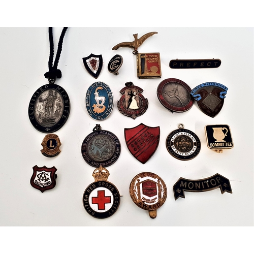 319 - INTERESTING SELECTION OF VINTAGE BADGES AND MEDALS
some with enamel detail, including a Certified Mi... 