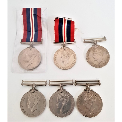 322 - SIX THE WAR MEDALS 1939-1945
two with ribbons (6)