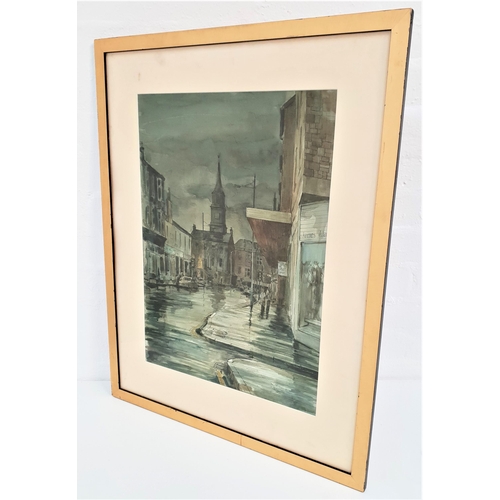 359 - THREE WATERCOLOUR STUDIES
comprising Gilbert, A Tropical beach scene with shack and figure in foregr... 