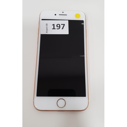 197 - APPLE IPHONE 8
imei: 352993098386493, serial number: C8QX1096JC69, iCloud protected, Note: It is the... 
