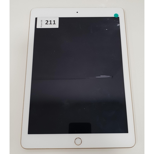 211 - APPLE IPAD 5TH GENERATION (WIFI) - A1822
s/n - GCGVNCCPHP9X, NOT iCloud protected. Note: It is the b... 