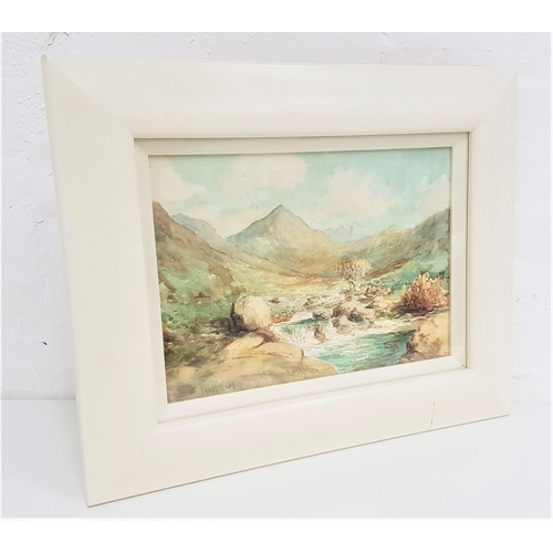 391 - IAN MCNICOL
Highland burn, watercolour, signed, 25.5cm x 36.5cm