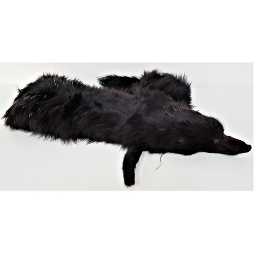 362 - VINTAGE BLACK FOX STOLE
with hook fastening, 22cm long