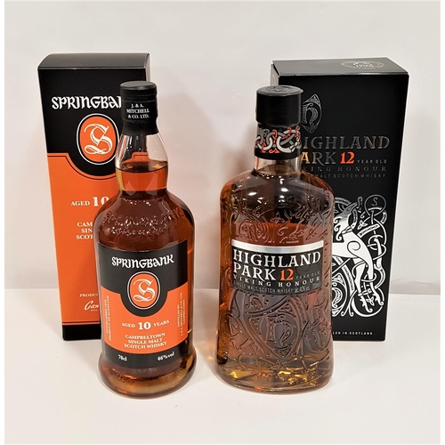 491 - TWO BOTTLE OF SINGLE MALT SCOTCH WHISKY
comprising Springbank 10 year old, 70cl & 46%; and a Highlan... 