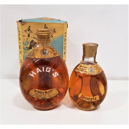 492 - TWO BOTTLES OF BLENDED SCOTCH WHISKY
comprising Haig Dimple, 70 Proof & 13 1/3 FL.Ozs.; and Haig Dim... 