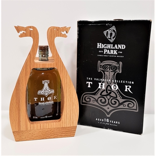 498 - HIGHLAND PARK THOR
A bottle of Highland Park Thor 16 Year Old Single Malt Scotch Whisky, the first p... 