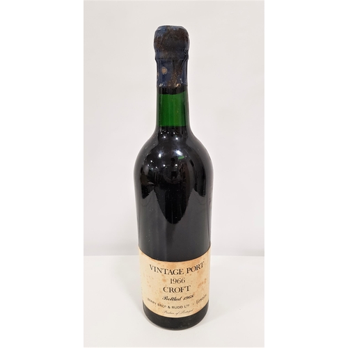 510 - CROFT 1966 VINTAGE PORT
bottled in 1968 for Berry Brothers & Rudd, level to lower neck