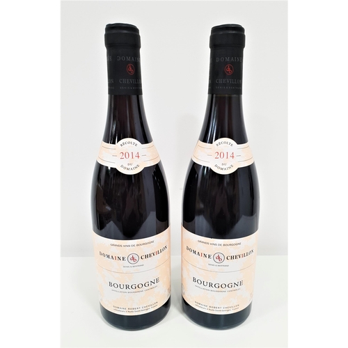 521 - TWO BOTTLES OF 2014 DOMAINE CHEVILLON BOURGOGNE
75cl & 12.5% (2)