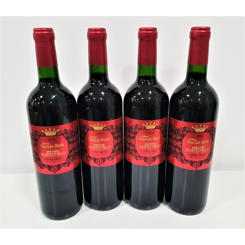 528 - FOUR BOTTLES OF 2014 CHATEAU FOURCAS-BORIE LISTRAC-MEDOC
75cl & 13.5% (4)