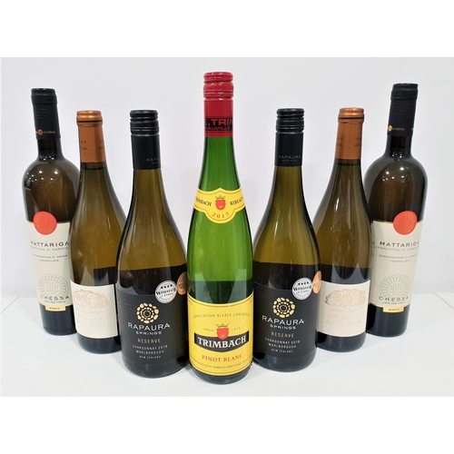 534 - SEVEN BOTTLES OF WHITE WINE
Comprising of two 2018 Rapaura Springs reserve chardonnay, 750ml and 13.... 