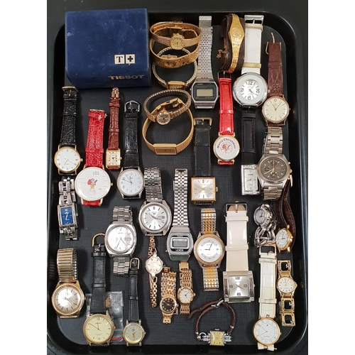 175 - SELECTION OF LADIES AND GENTLEMEN'S WRISTWATCHES
including Tissot, Avia, Casio, Limit, Timex, Accuri... 