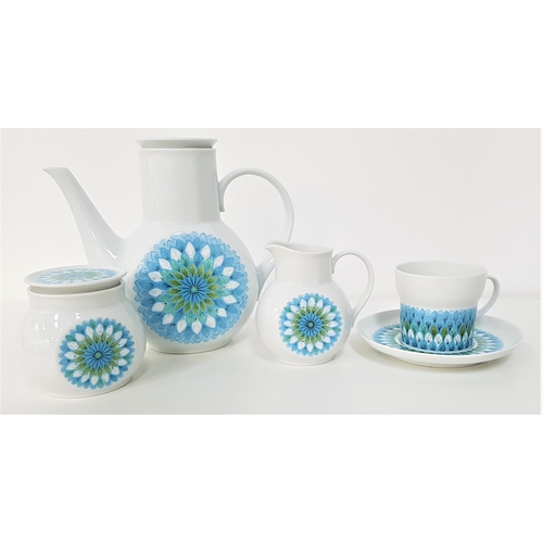 254 - NORITAKE COFFEE SET
decorated in the Bahama pattern, comprising a lidded coffee pot, lidded sugar bo... 