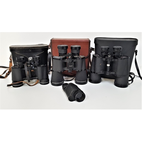 313 - PAIR OF TASCO FIELD GLASSES
with 10x50 magnification and a carry case, pair of cased Bushnell Sport ... 