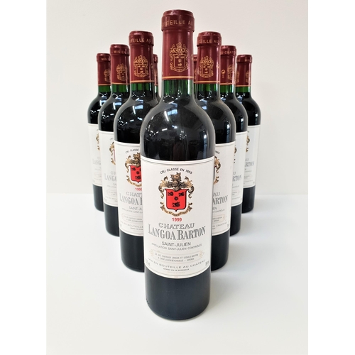 540 - 10 BOTTLES OF 1999 CHATEAU LANGOA BARTON SAINT-JULIEN
750ml and 12.5%