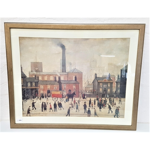 387 - AFTER LAURENCE STEPHEN LOWRY
Coming home from the mill, print, 52cm x 67.5cm