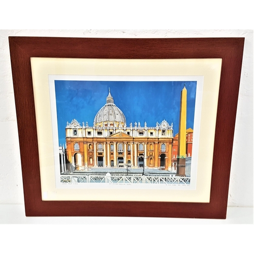 401 - ED O'FARRELL
St. Peters Basillica, Rome, artist proof, signed, inscribed and dated Dec '04, 33cm x 4... 